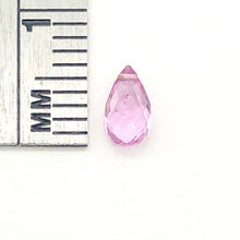 Load image into Gallery viewer, Natural Pink Sapphire Briolette Pendant Bead | 6x3x2mm | .43cts | 1 Bead |