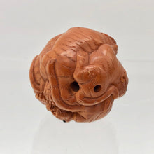 Load image into Gallery viewer, Carved & Signed Tiger Sphere Boxwood Netsuke - PremiumBead Alternate Image 6