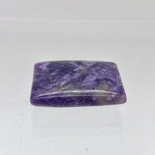 Load image into Gallery viewer, 80cts of Rare Rectangular Pillow Charoite Beads | 2 Beads | 26x19x8mm | 10871A - PremiumBead Alternate Image 2