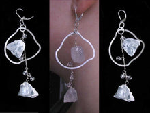 Load image into Gallery viewer, Designer Natural Clear Quartz 925 Sterling Silver Earrings 509109 - PremiumBead Primary Image 1