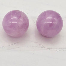Load image into Gallery viewer, Natural Untreated Deep Pink Lavender Kunzite 13mm Round Beads | 2 Bead(s)