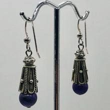 Load image into Gallery viewer, Sugilite Sterling Silver Drop Earrings | 1 1/2" Long | Purple | 1 Pair |