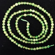 Load image into Gallery viewer, Chrome Diopside Faceted 15 1/2" Strand Round | 3 mm | Green | 135 Beads |
