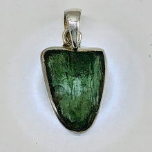Load image into Gallery viewer, Moldavite Sterling Silver Drop | 1 1/8" Long | Green | 1 Pendant |
