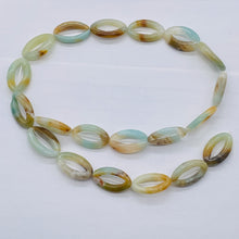 Load image into Gallery viewer, Picture Frame Amazonite Oval Bead 8 inch Strand 9368CHS