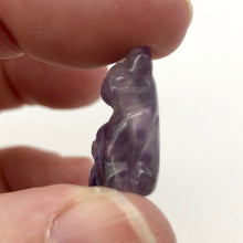 Load image into Gallery viewer, Adorable! Amethyst Sitting Carved Cat Figurine | 21x14x10mm | Purple - PremiumBead Alternate Image 2