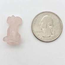 Load image into Gallery viewer, Faithful 2 Rose Quartz Hand Carved Dog Beads | 20x12x10mm | Pink - PremiumBead Alternate Image 6