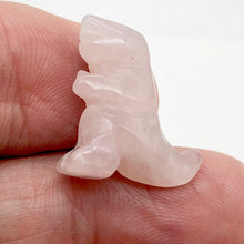 Load image into Gallery viewer, Hand Carved Rose Quartz Tyrannosaurus Rex Figurine | 20x15x7mm | Pink