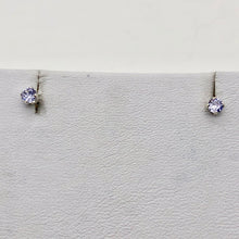 Load image into Gallery viewer, June Birthstone Sparkle! 3mm Lilac Cubics & Sterling Silver Earrings 10146F - PremiumBead Alternate Image 3