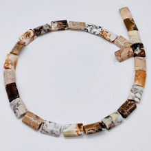 Load image into Gallery viewer, 8 Patterned Conglomerate Jasper Rectangle Beads 009324