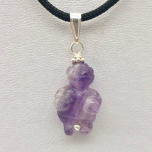Load image into Gallery viewer, Hand Carved Amethyst Goddess of Willendorf and Sterling Silver Pendant 509287AMS - PremiumBead Alternate Image 6