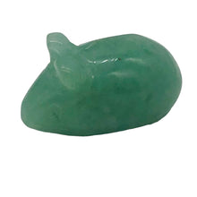 Load image into Gallery viewer, Aventurine Carved Mouse Figurine Worry Stone | 19x11x11 mm | Green