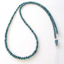 Load image into Gallery viewer, 21.48cts Blue Diamond Faceted Roundel Bead Strand 10597 - PremiumBead Primary Image 1