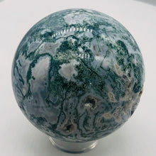 Load image into Gallery viewer, Moss Agate Scry Sphere Round | 3" | Green/White | 1 Sphere |