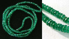 Load image into Gallery viewer, 18.2 Carats Natural Emerald Roundel Bead Strand 109485 - PremiumBead Primary Image 1