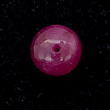 Load image into Gallery viewer, 1 Gemmy Natural Ruby 5.25x3.5mm Smooth Roundel Bead | 1 1/4 carats|