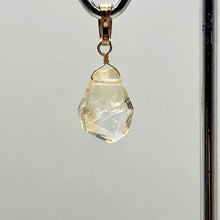 Load image into Gallery viewer, Citrine Crystal 14K Gold Filled Pendant | 3/4" Long | Pale Yellow | 1 Pendant |