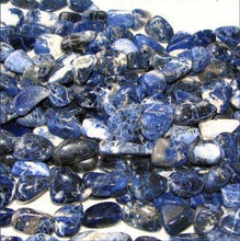 Load image into Gallery viewer, Delightful Natural Sodalite Nugget Bead 8" Strand 8460 - PremiumBead Primary Image 1