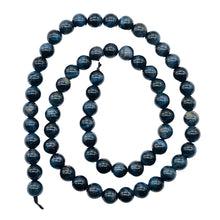 Load image into Gallery viewer, Tigers Eye Half Strand Round | 7 mm | Blue | 31 Beads |