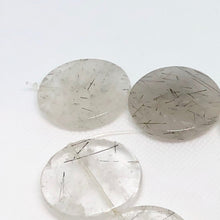 Load image into Gallery viewer, Tourmalated Quartz 30mm Disc Pendant 15" Strand 107652A - PremiumBead Alternate Image 3