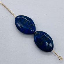 Load image into Gallery viewer, 2 Exquisite 15x10mm Oval Natural Lapis Beads 009395