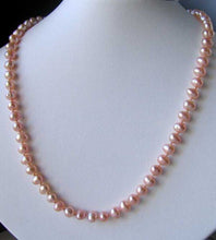 Load image into Gallery viewer, Peach Flambe Freshwater Pearl Sterling Silver 21 inch Necklace 9807 - PremiumBead Alternate Image 2