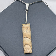 Load image into Gallery viewer, Picture Jasper Sterling Silver Drop/Dangle | 3" Long | Brown.Orange | 1 Pendant|