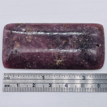 Load image into Gallery viewer, Madagascar Lepidolite Rectangular Stone | 65x30x6mm | Purple lilac | 1 Bead |