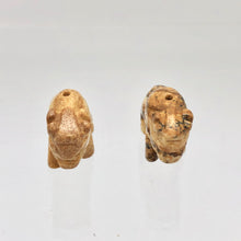Load image into Gallery viewer, 2 Picture Jasper Hand Carved Bison / Buffalo Beads | 22x13x9mm | Brown/Beige - PremiumBead Alternate Image 5
