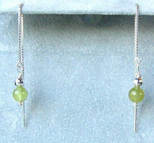 Load image into Gallery viewer, Grossular Garnet & Sterling Earrings Threaders 306534 - PremiumBead Primary Image 1