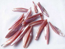 Load image into Gallery viewer, Designer Blade Pink Mussel Shell Pendant Bead 4423E - PremiumBead Primary Image 1