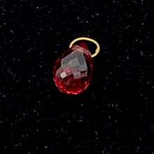 Load image into Gallery viewer, .75cts Orange Sapphire 18K Briolette Bead Pendant | 5.25x4mm |