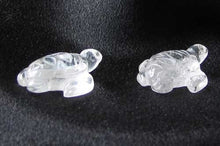 Load image into Gallery viewer, Majestic 2 Carved Clear Quartz Sea Turtle Beads - PremiumBead Primary Image 1