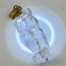 Load image into Gallery viewer, Quartz Owl Pendant Necklace | Semi Precious Stone Jewelry | 14k gf Pendant