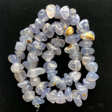 Load image into Gallery viewer, Oregon Holly Blue Chalcedony Agate 77 Grams Nugget| 15X11X4 16x9x8 |Blue|59 Bead