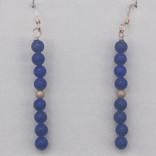 Load image into Gallery viewer, Natural AAA Lapis with 14K Rose Gold Filled Earrings | 2"Long | Blue |
