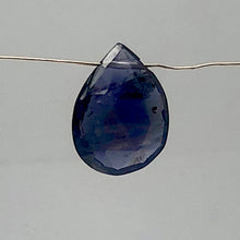 Load image into Gallery viewer, 2.6cts Indigo Iolite Faceted Teardrop Bead | 11x8mm |