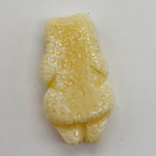 Load image into Gallery viewer, Frog Meditating Pendant Bead | 28x15x8mm | White | 1 Bead |