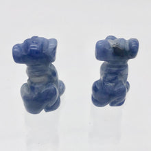 Load image into Gallery viewer, Faithful 2 Sodalite Hand Carved Dog Beads | 20x12x10mm | Blue/Grey - PremiumBead Alternate Image 8