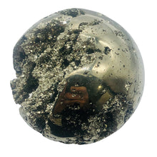 Load image into Gallery viewer, Pyrite Scry Crystal Round | Golden | Sphere | 60mm | 290g |