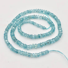 Load image into Gallery viewer, 78.9cts Natural Blue Zircon 4x2.5-3x1.5mm Graduated Faceted Bead Strand 10845 - PremiumBead Alternate Image 9