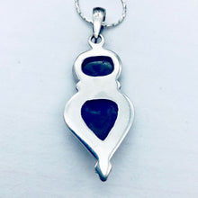 Load image into Gallery viewer, Exotic Labradorite, Blue Sodalite and Sterling Silver Pendant Necklace - PremiumBead Alternate Image 4