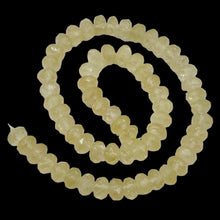 Load image into Gallery viewer, Rare Yellow Calcite Faceted Roundel Beads Strand | 10x5mm | 65 Beads |