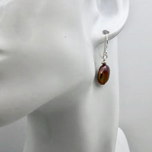 Load image into Gallery viewer, Pearl Dangle Sterling Silver Earrings | 1 1/4" Long | Golden Rose |