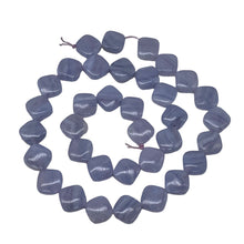Load image into Gallery viewer, 5 Passion Blue Lace Agate 10x10x4mm Diamond Beads 009374