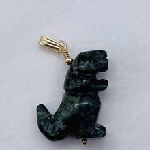 Load image into Gallery viewer, T-Rex Dinosaur Carved Kambaba Jasper 14K Gold Filled Pendant