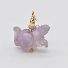 Load image into Gallery viewer, Amethyst Squirrel Pendant Necklace | Semi Precious Stone Jewelry | 14k Pendant - PremiumBead Alternate Image 10
