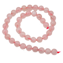 Load image into Gallery viewer, Rose Quartz 8" Strand Round | 10 mm | Pink | 20 Bead
