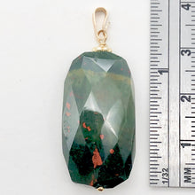 Load image into Gallery viewer, Hand Made Bloodstone Focal Pendant with 14K Gold Filled Findings | 1 1/2" Long