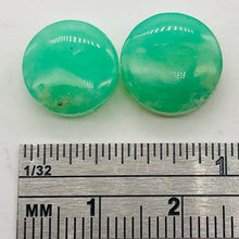 Load image into Gallery viewer, Radiant 2 Natural Chrysoprase Agate 12x5mm Coin Beads 9574B